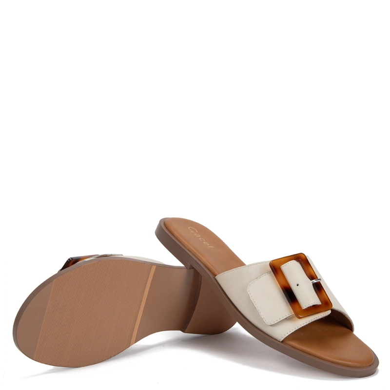 SANDALIAS MUJER GACEL CRUDO CARLI CUERO - 3