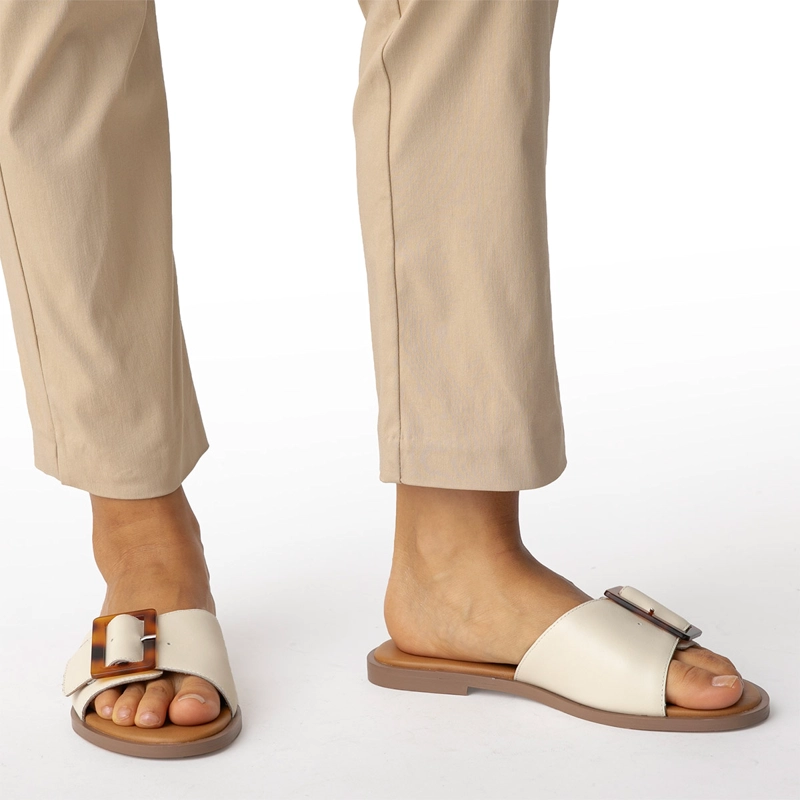 SANDALIAS MUJER GACEL CRUDO CARLI CUERO - 5