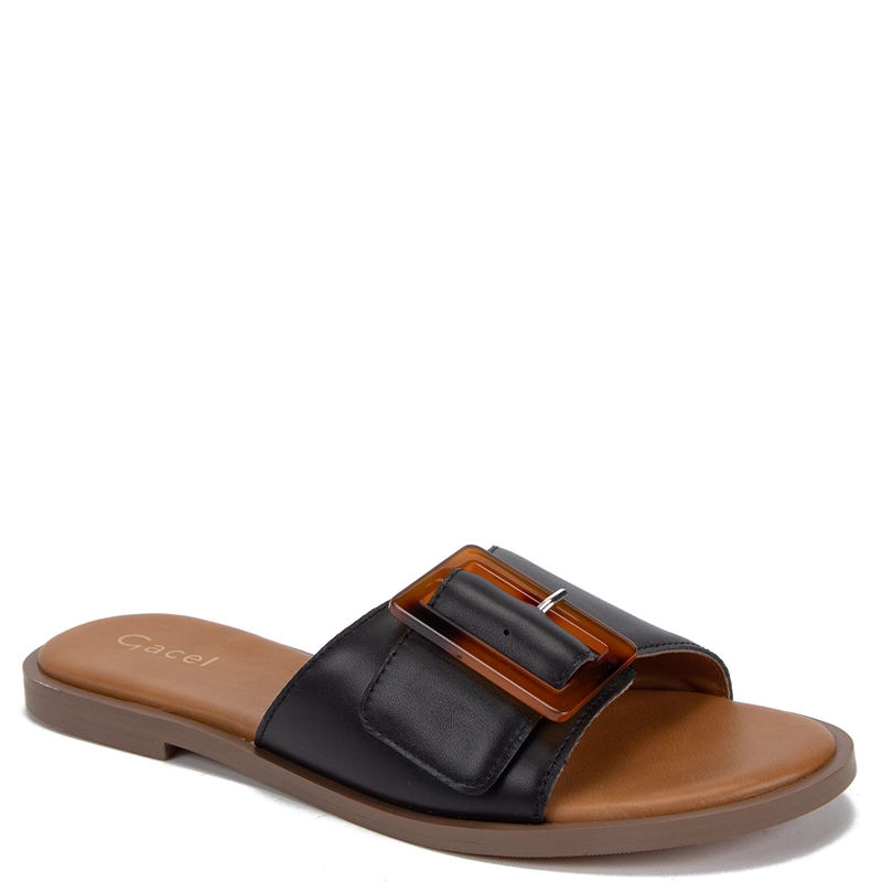 SANDALIAS MUJER GACEL NEGRO CARLI CUERO - 2