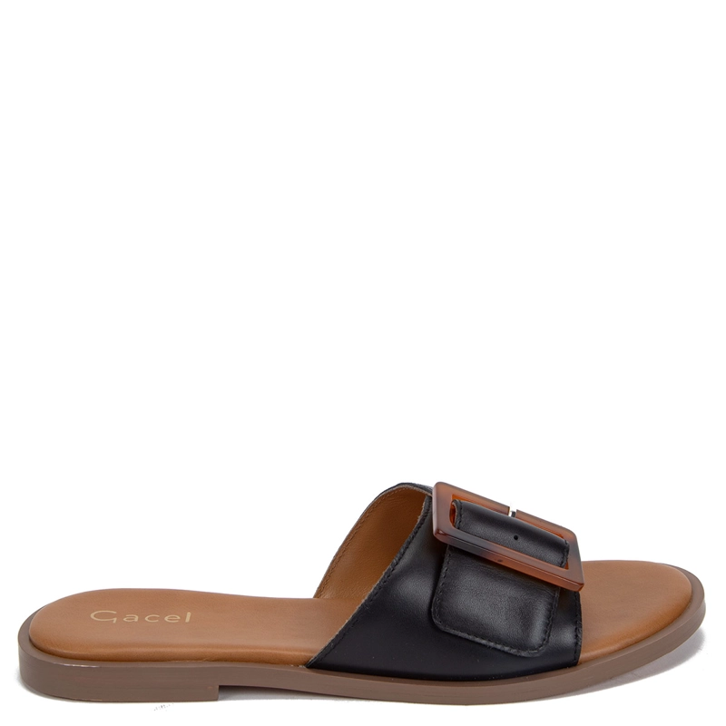 SANDALIAS MUJER GACEL NEGRO CARLI CUERO