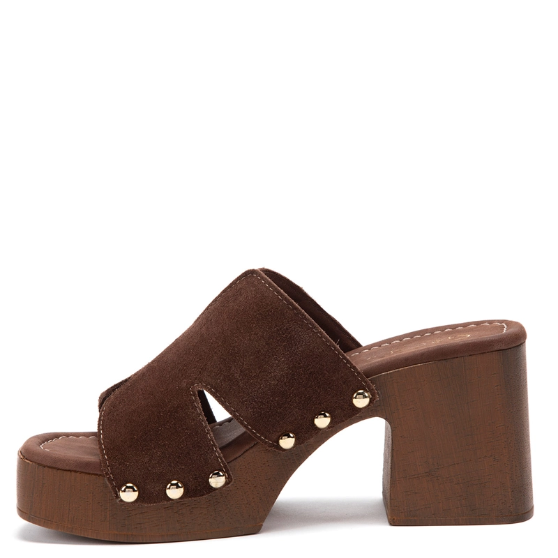 SANDALIAS MUJER GACEL CHOCOLATE DAISY CUERO - 2