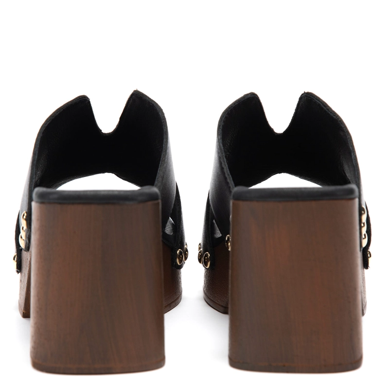 SANDALIAS MUJER GACEL NEGRO DAISY CUERO - 4