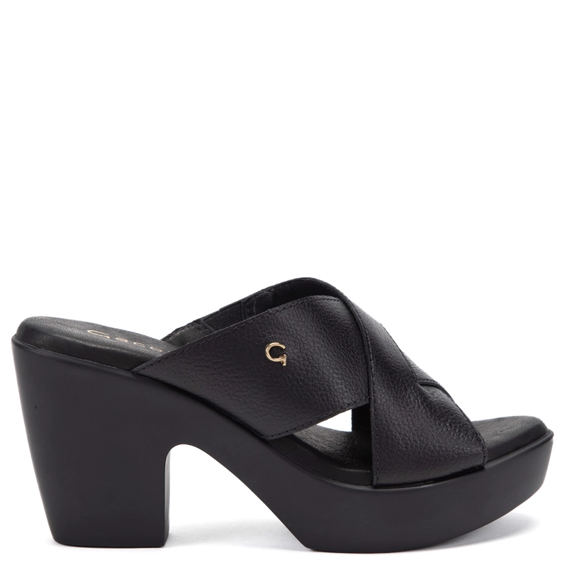 SANDALIAS MUJER GACEL NEGRO DALIA CUERO