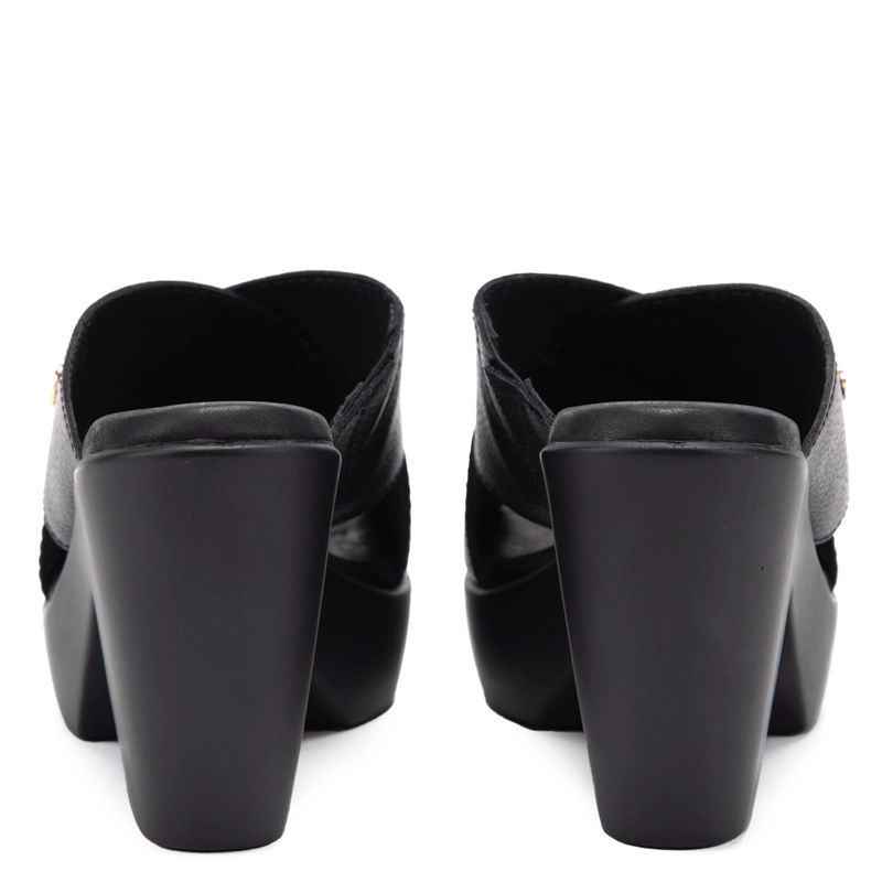 SANDALIAS MUJER GACEL NEGRO DALIA CUERO - 4