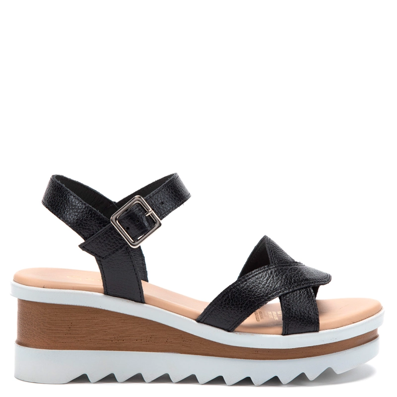 SANDALIAS MUJER GACEL NEGRO DILETTA CUERO