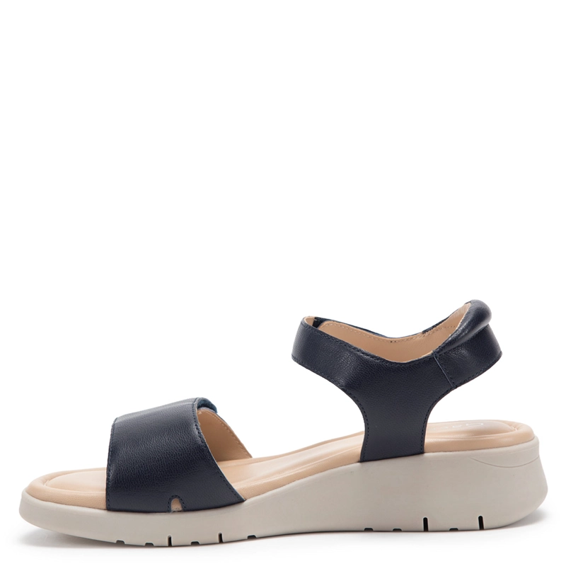 SANDALIAS MUJER GACEL AZUL MARINO DOROTHY CUERO - 2