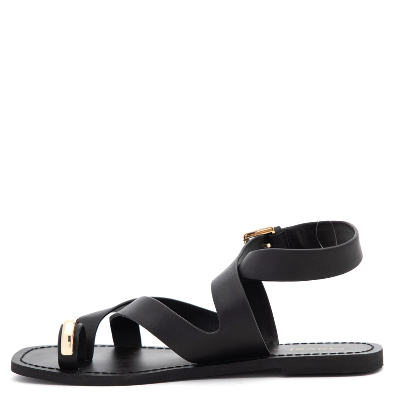 SANDALIAS MUJER GACEL NEGRO JESU CUERO - 2