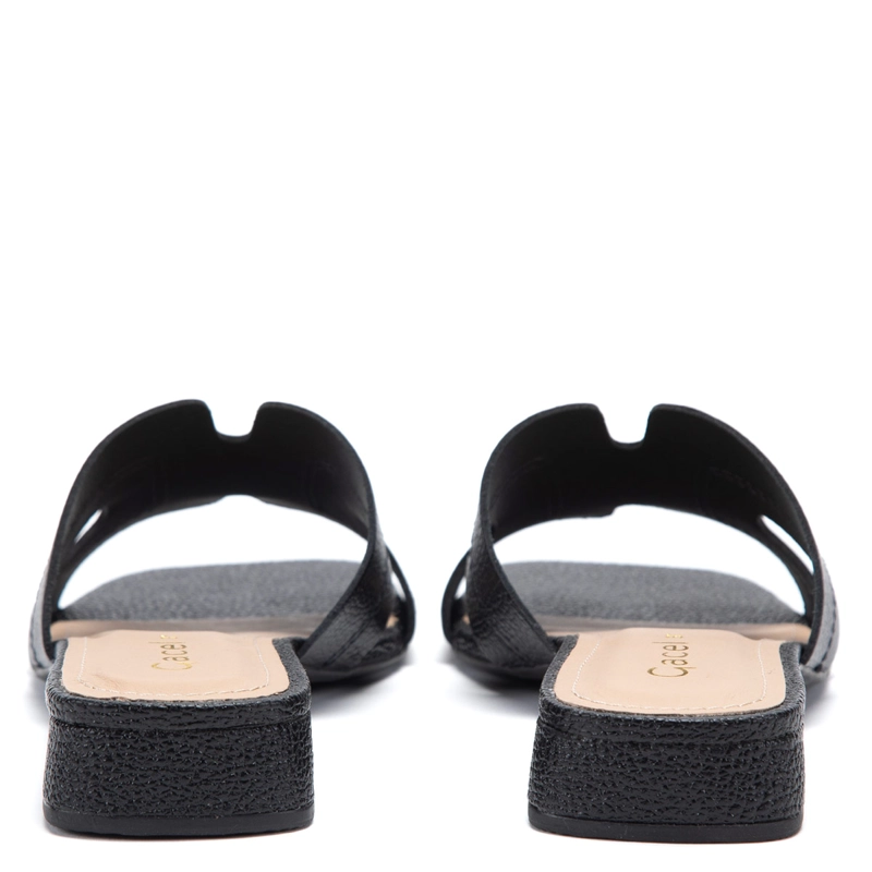 SANDALIAS MUJER GACEL NEGRO SAMY CUERO - 4