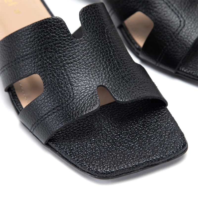 SANDALIAS MUJER GACEL NEGRO SAMY CUERO - 5