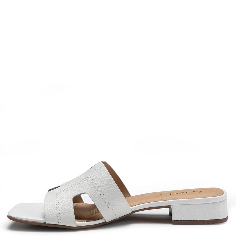 SANDALIAS MUJER GACEL BLANCO SAMY CUERO - 2