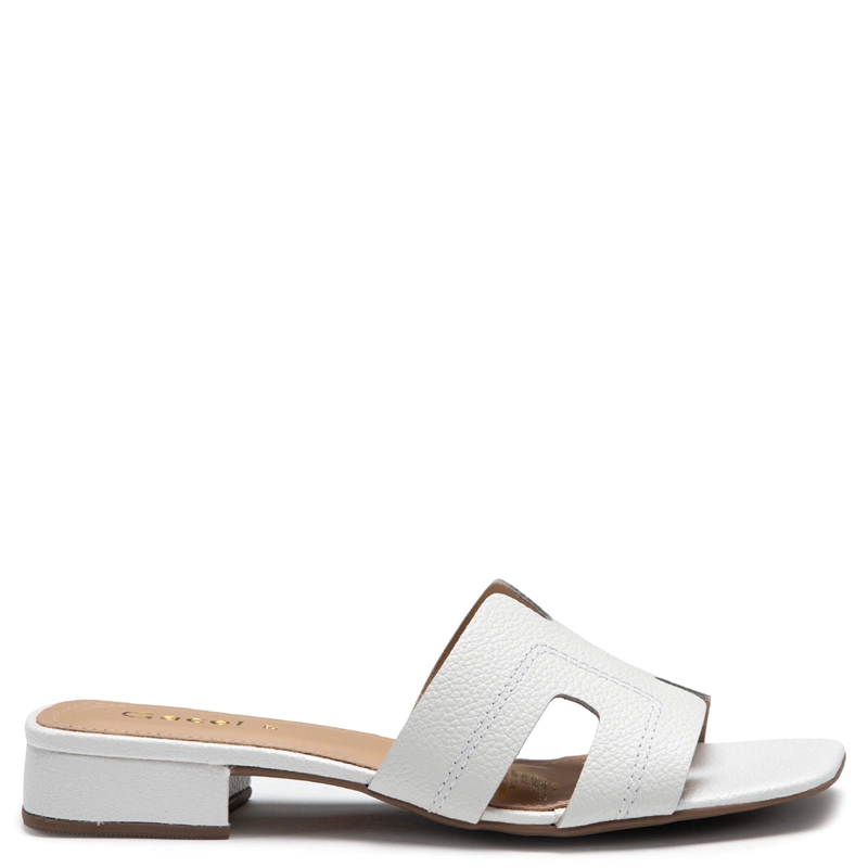 SANDALIAS MUJER GACEL BLANCO SAMY CUERO - 1