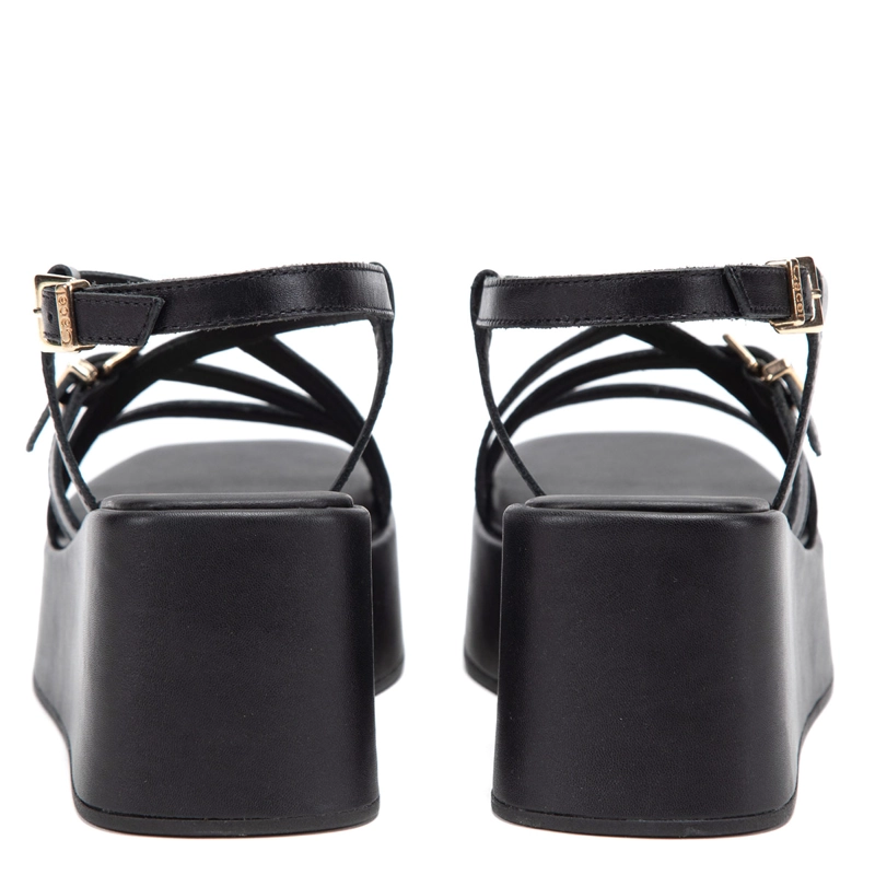 SANDALIAS MUJER GACEL NEGRO XIME  CUERO - 4