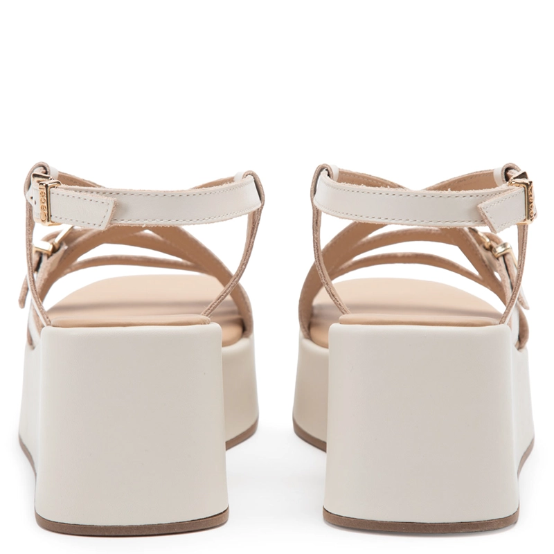 SANDALIAS MUJER GACEL CRUDO XIME  CUERO - 4