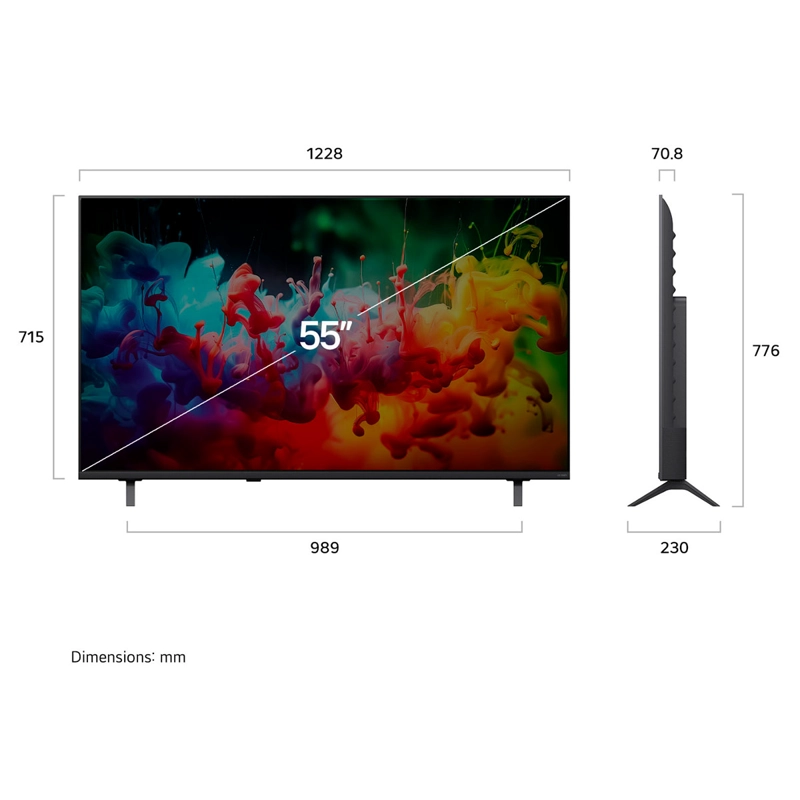 SMART TV LG QNED 4K UHD 55” 55QNED65BSA 2026 - 3