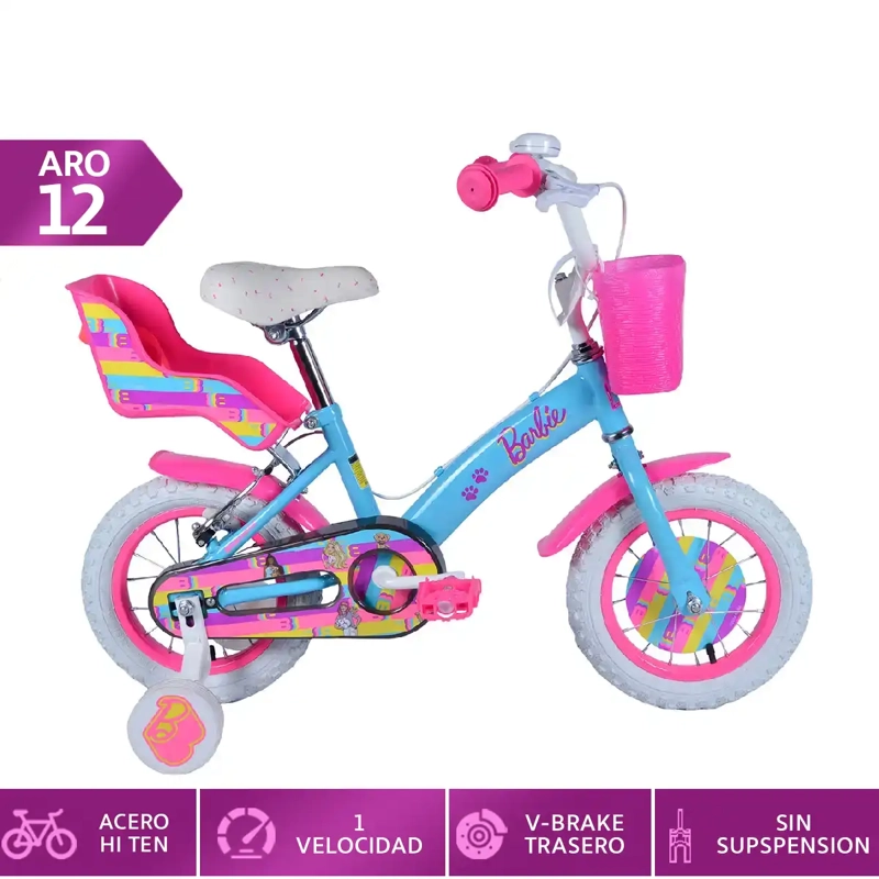 BICICLETA BIANCHI BARBIE ARO 12  - 1