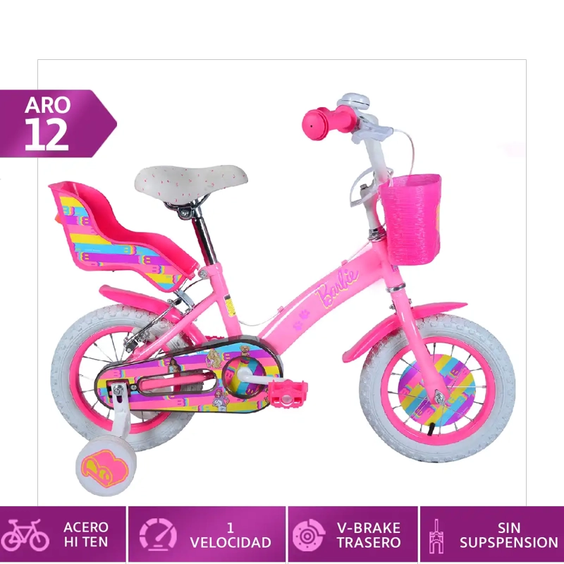 BICICLETA BIANCHI BARBIE ARO 12  - 1