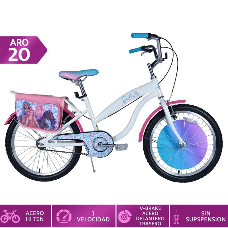 BICICLETA INFANTIL BIANCHI BARBIE  ARO 20 - 1
