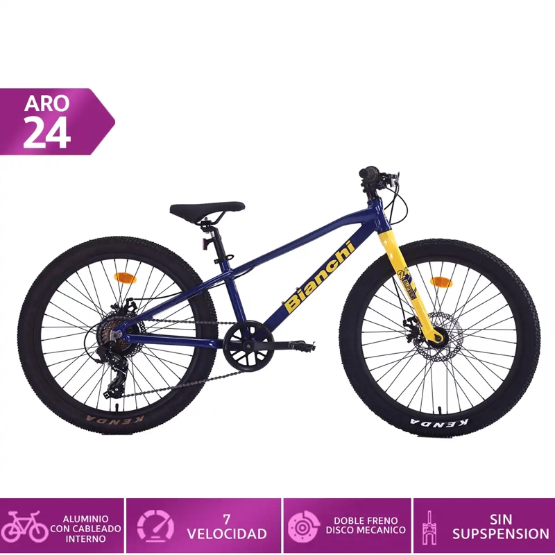 BICILETA MOUNTAIN BIKE BIANCHI ALLOY ARO 24 - 1