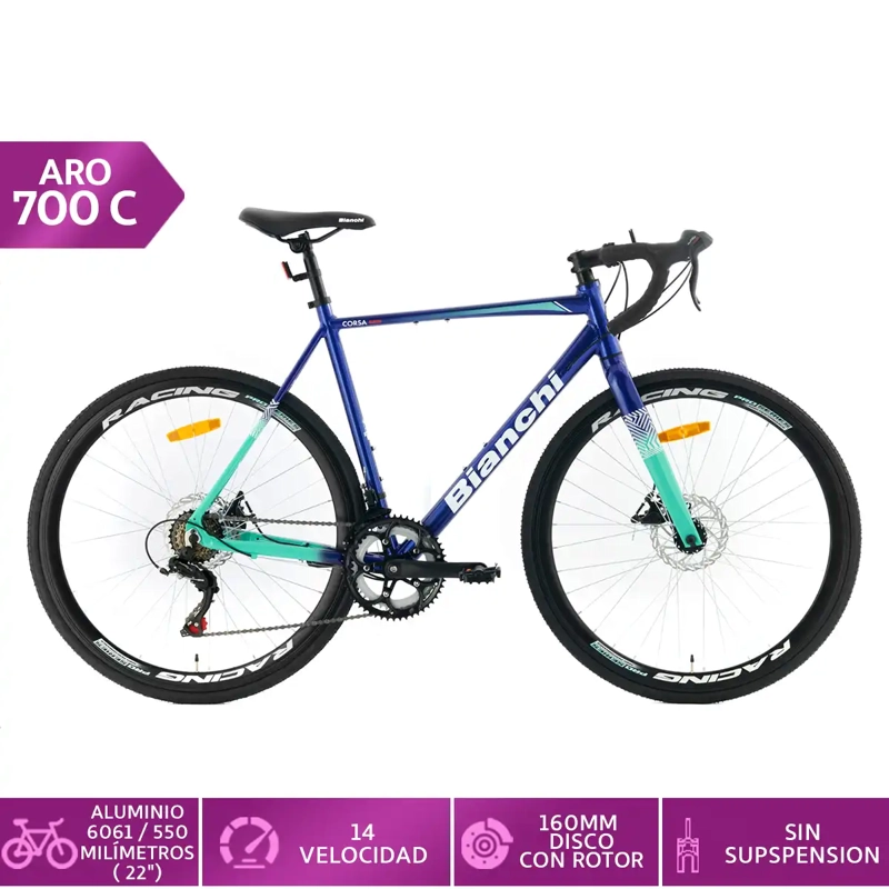 BICICLETA BIANCHI CORSA PLUS H-56 - 1