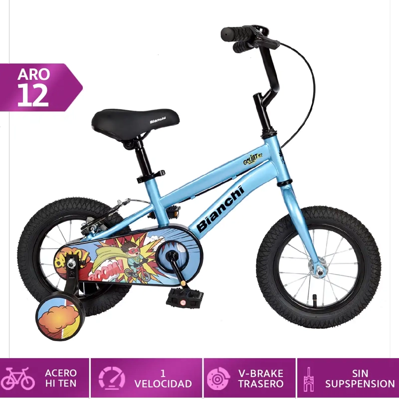 BICICLETA INFANTIL BIANCHI GOLIAT ARO 12 - 1