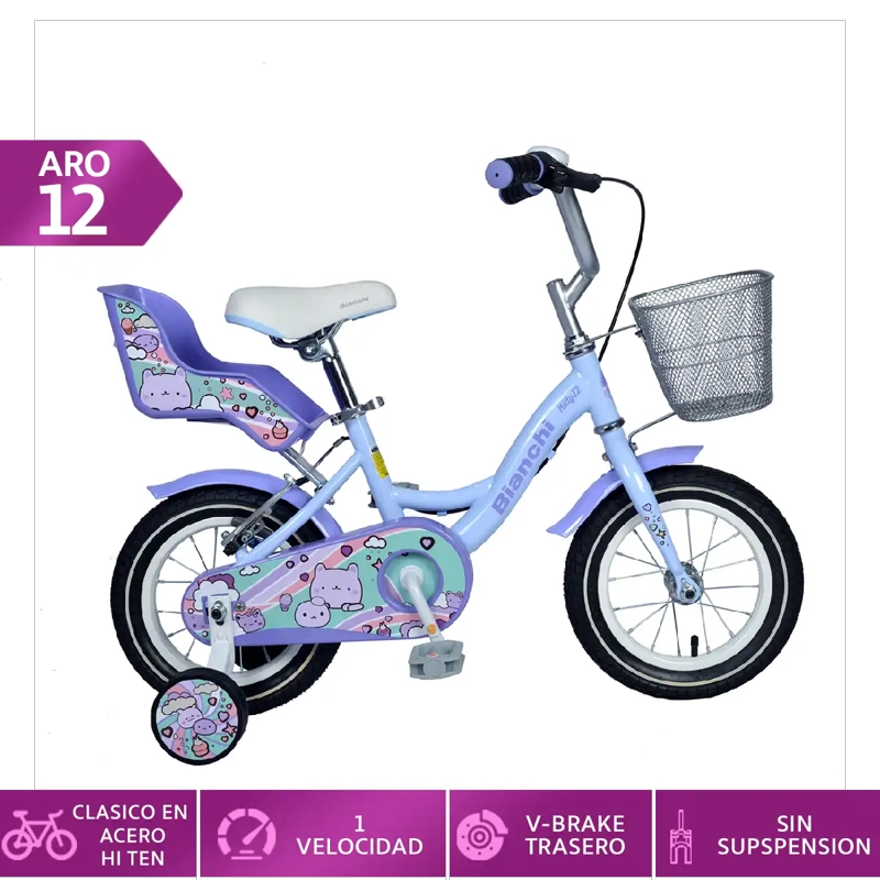 BICICLETA INFANTIL BIANCHI KITTY ARO 12 - 1