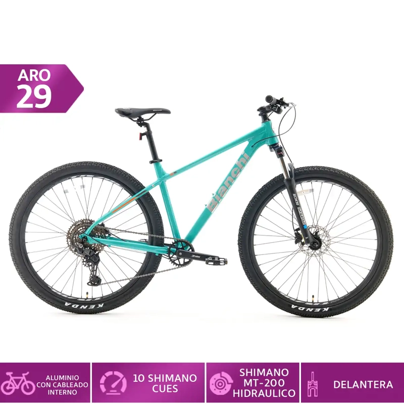 BICICLETA MOUNTAIN BIKE BIANCHI PEREGRINE ARO 29  - 1