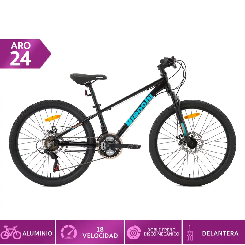 BICICLETA MOUNTAIN BIKE BIANCHI XC  ARO 24 - 1