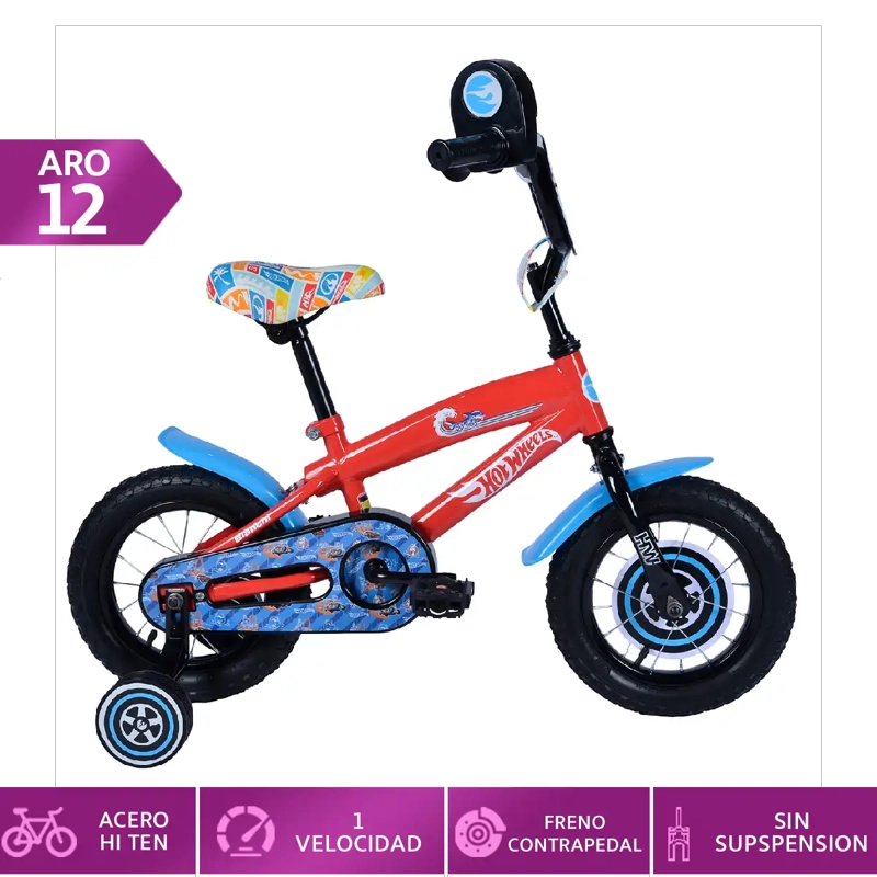BICICLETA INFANTIL BIANCHI HOTWHEELS ARO 12 - 1