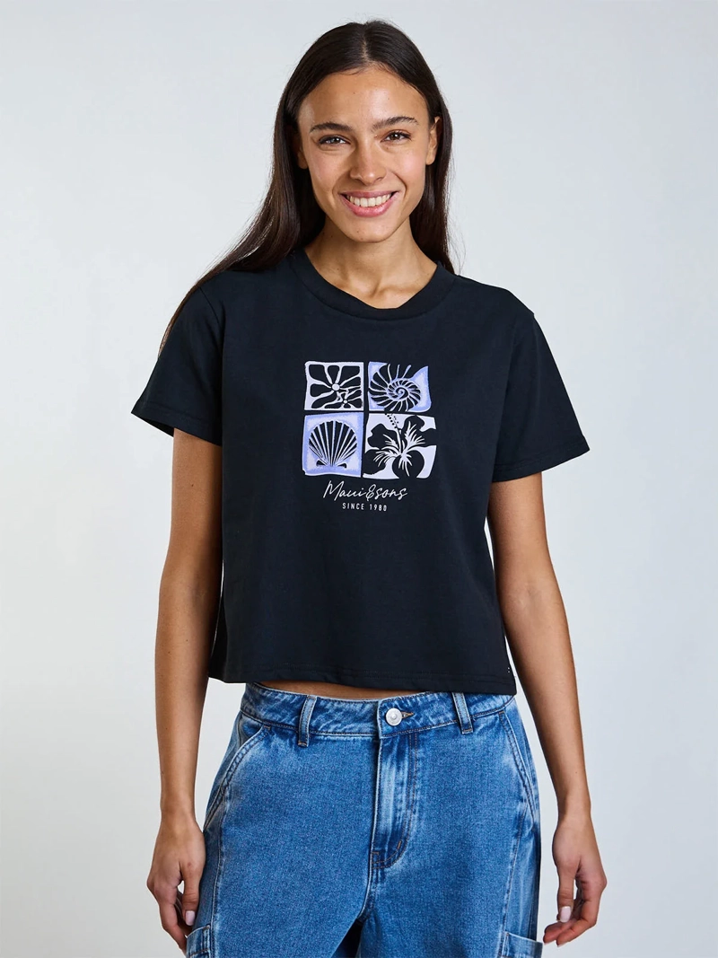 POLERA MUJER MAUI AND SONS ALGODÓN MANGA CORTA - 2