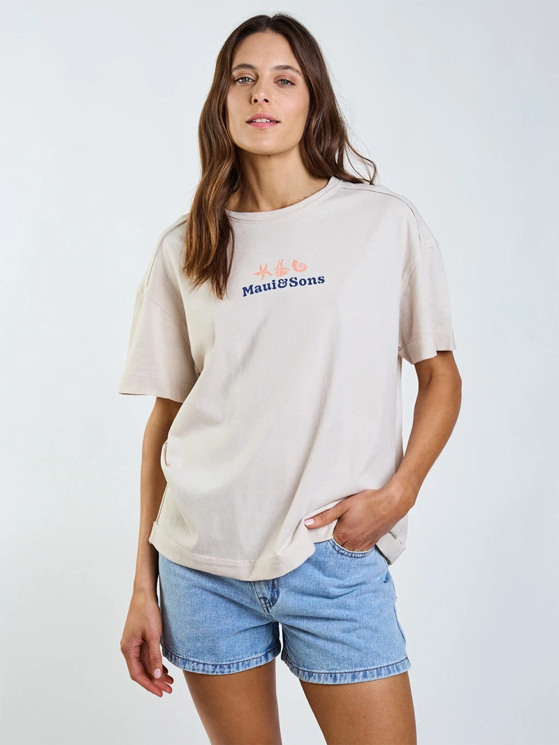 POLERA MUJER MAUI AND SONS ALGODÓN MANGA CORTA - 2