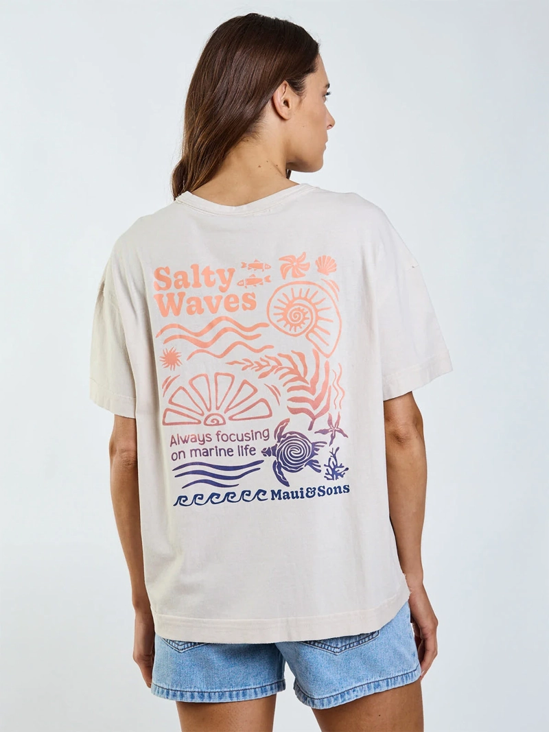 POLERA MUJER MAUI AND SONS ALGODÓN MANGA CORTA - 5