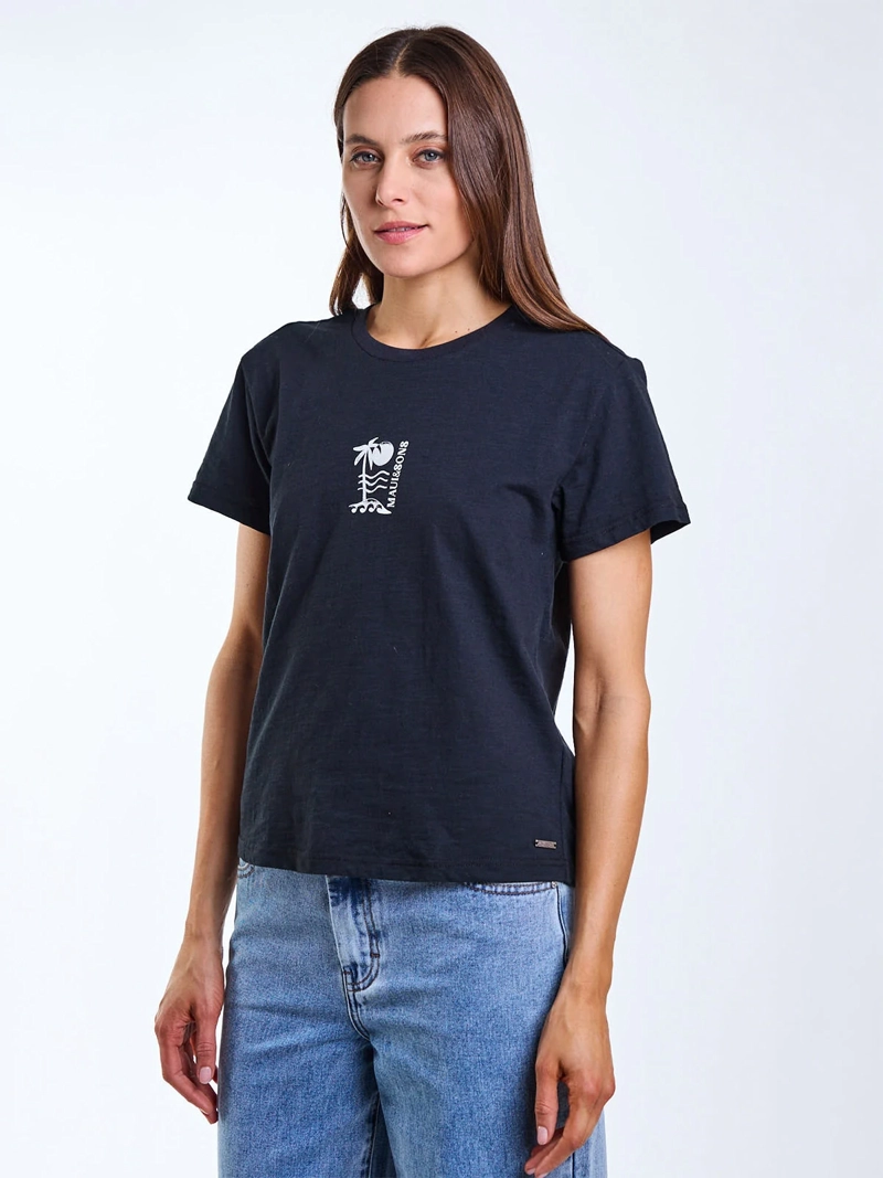 POLERA MUJER MAUI AND SONS ALGODÓN MANGA CORTA - 3