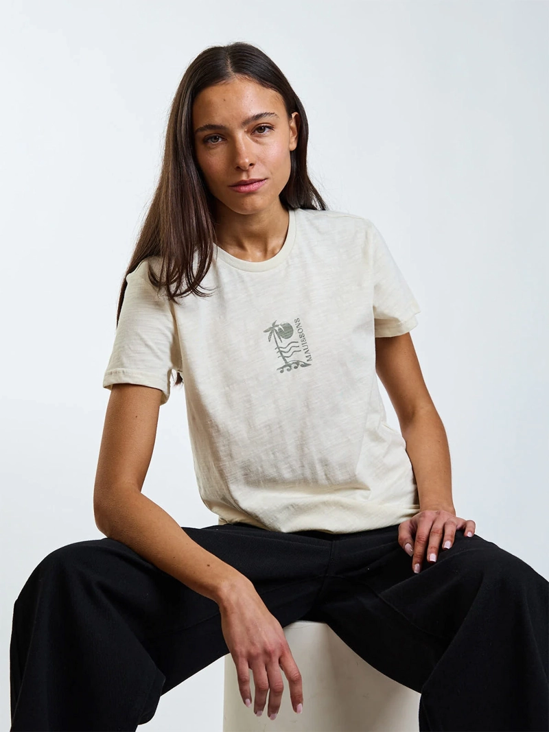 POLERA MUJER MAUI AND SONS ALGODÓN MANGA CORTA