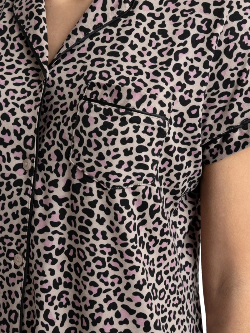PIJAMA MUJER KAYSER LARGO ABOTONADO SUPER SOFT - 3