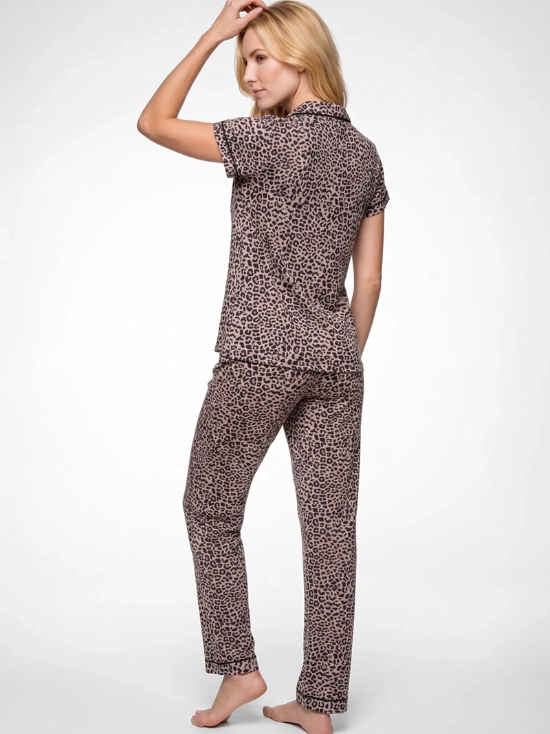 PIJAMA MUJER KAYSER LARGO ABOTONADO SUPER SOFT - 2
