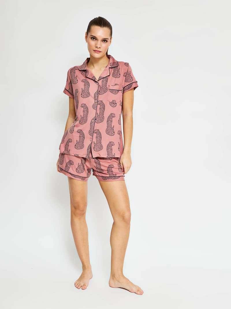 PIJAMA MUJER KAYSER CORTO ABOTONADO SUPER SOFT - 2