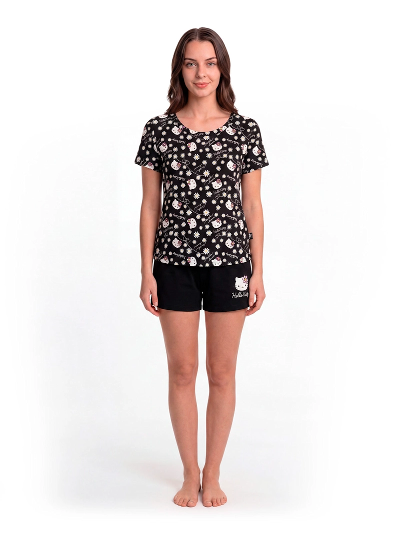 PIJAMA MUJER TOP ALGODÓN HELLO KITTY - 2