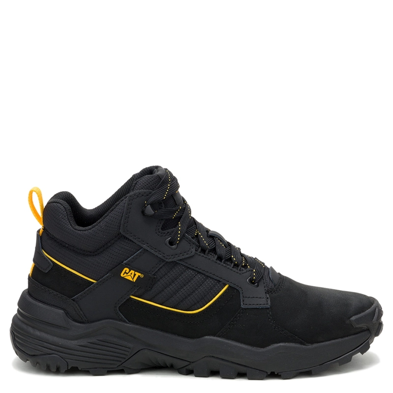 BOTINES HOMBRE CATERPILLAR AZUL GRAPPLE LEATHER MID CUERO - 1