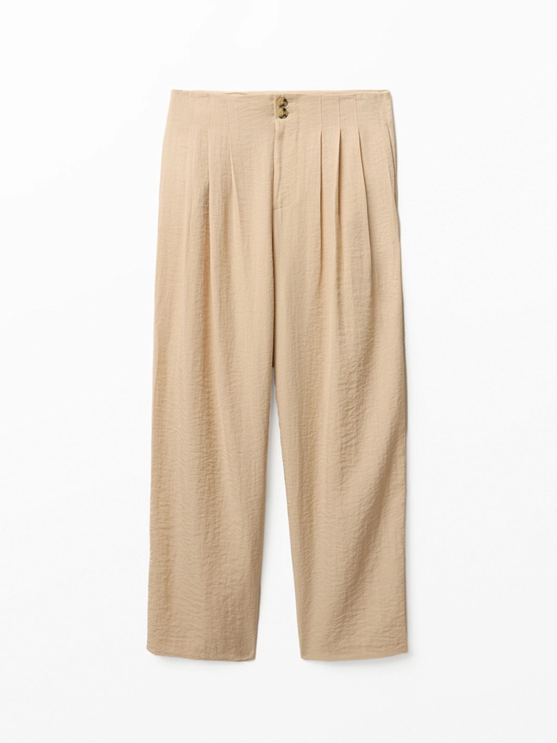 PANTALÓN MUJER SFERA ANCHO LISO - 3