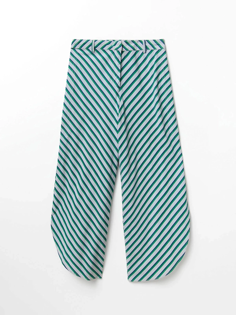 PANTALÓN MUJER SFERA ALGODÓN BALLOON RAYAS - 5
