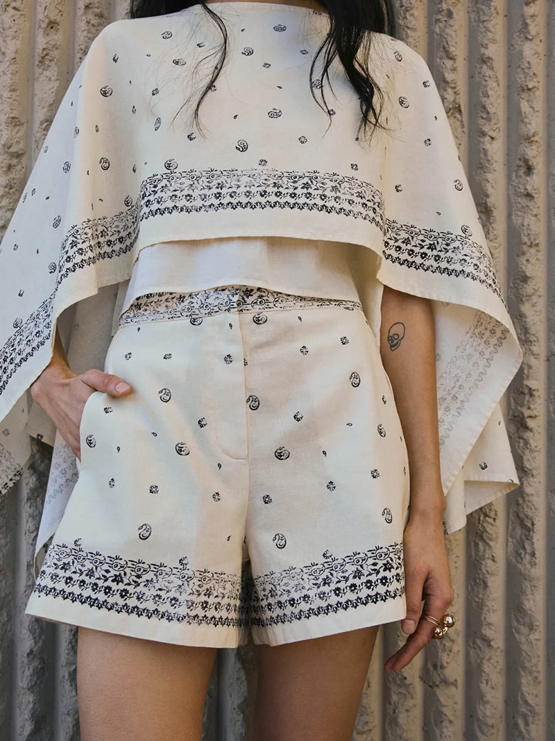 SHORT MUJER SFERA ALGODÓN ESTAMPADO - 2