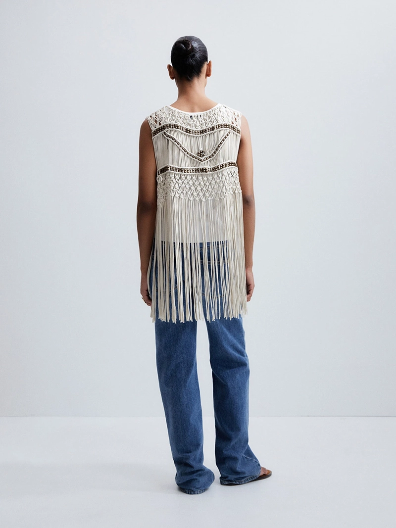 SWEATER MUJER SFERA ALGODÓN MACRAMÉ - 4
