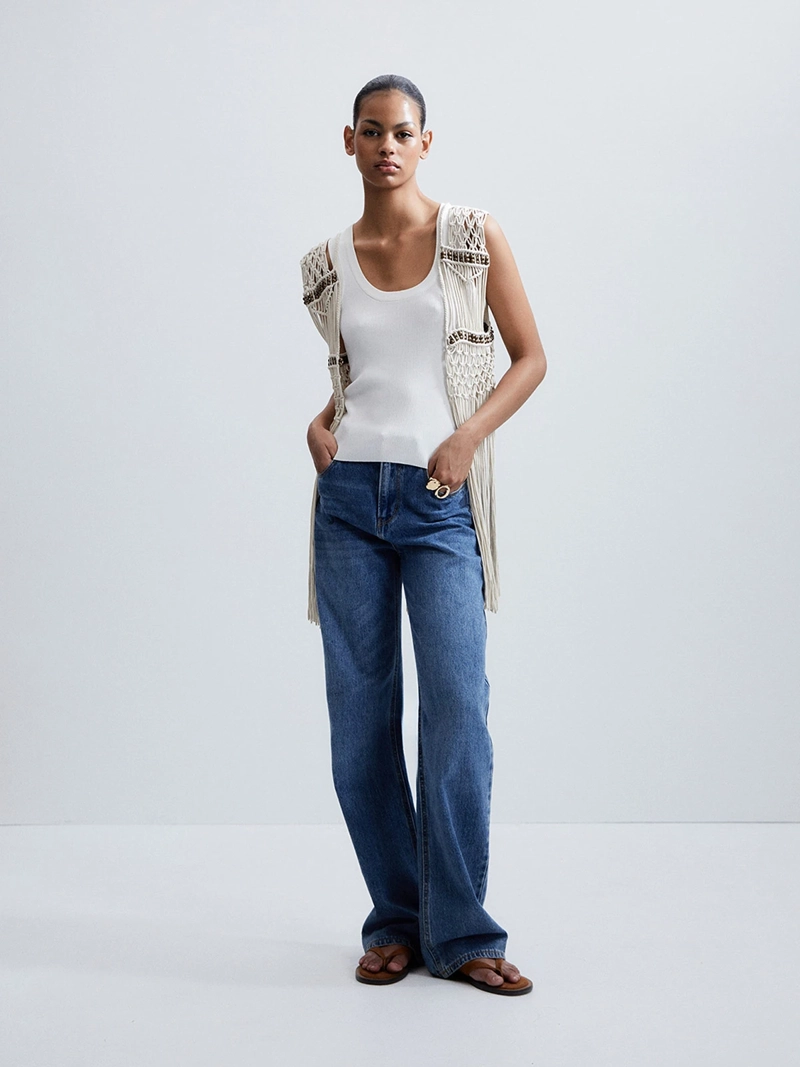 SWEATER MUJER SFERA ALGODÓN MACRAMÉ - 1
