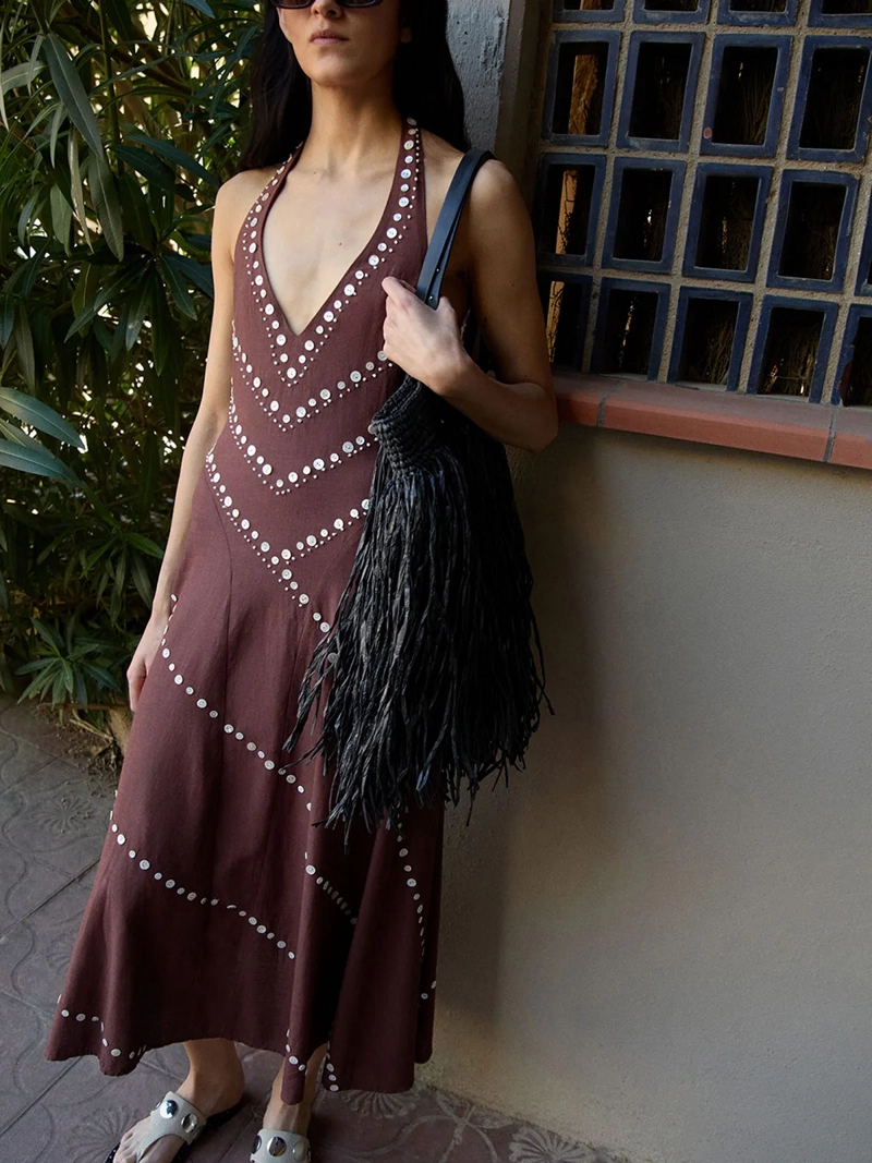 VESTIDO MUJER SFERA HALTER - 4