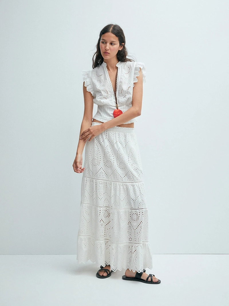 BLUSA MUJER SFERA ALGODÓN CORTA - 2