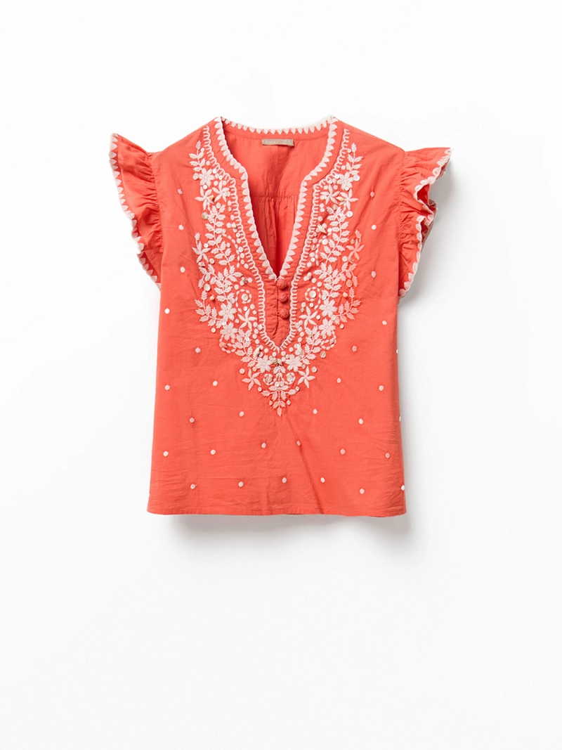 BLUSA MUJER SFERA ALGODÓN PECHERA - 6