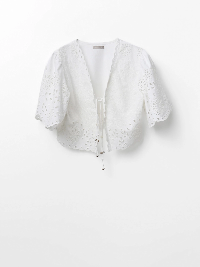 BLUSA MUJER SFERA ALGODÓN MANGA CORTA - 5