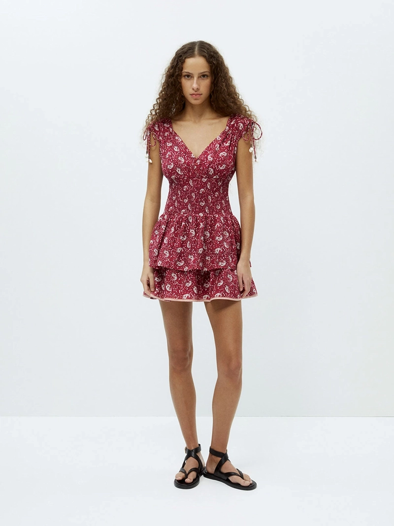 VESTIDO MUJER SFERA ALGODÓN ESTAMPADO - 2