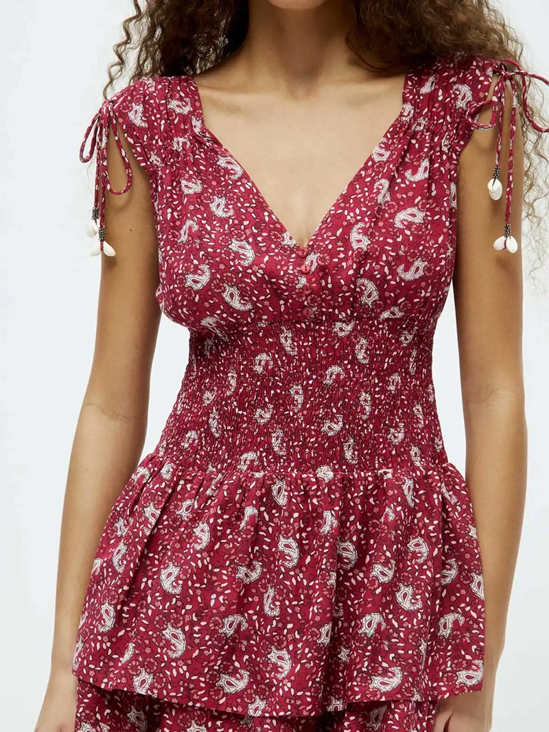 VESTIDO MUJER SFERA ALGODÓN ESTAMPADO - 5