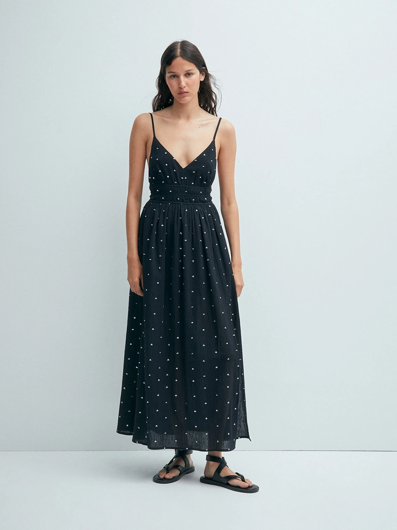 VESTIDO MUJER SFERA ALGODÓN TIRANTES